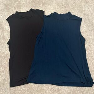Athleta mock neck tanks